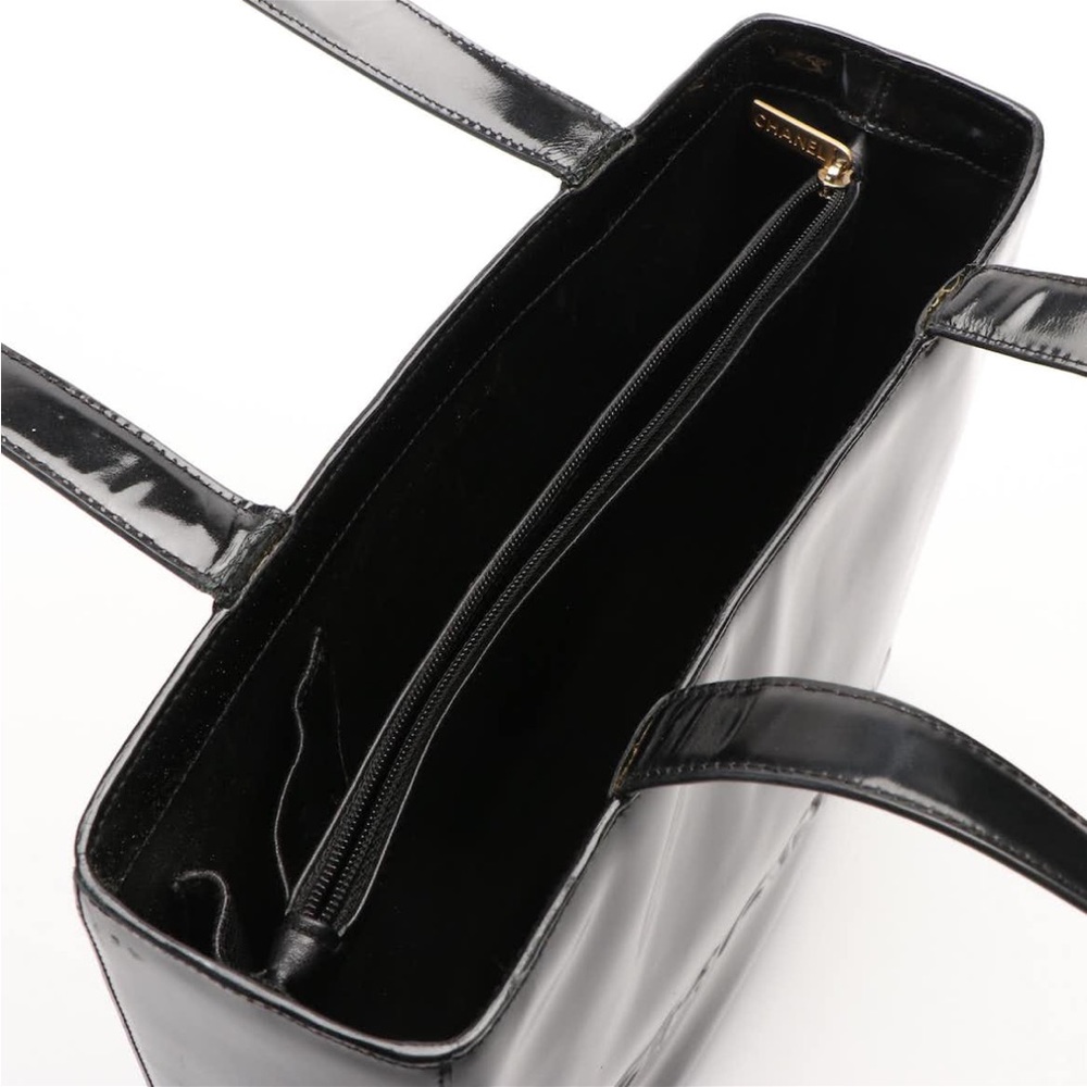 Extremely rare, vintage, black pattern, leather Chanel bag - Picture 6 of 10